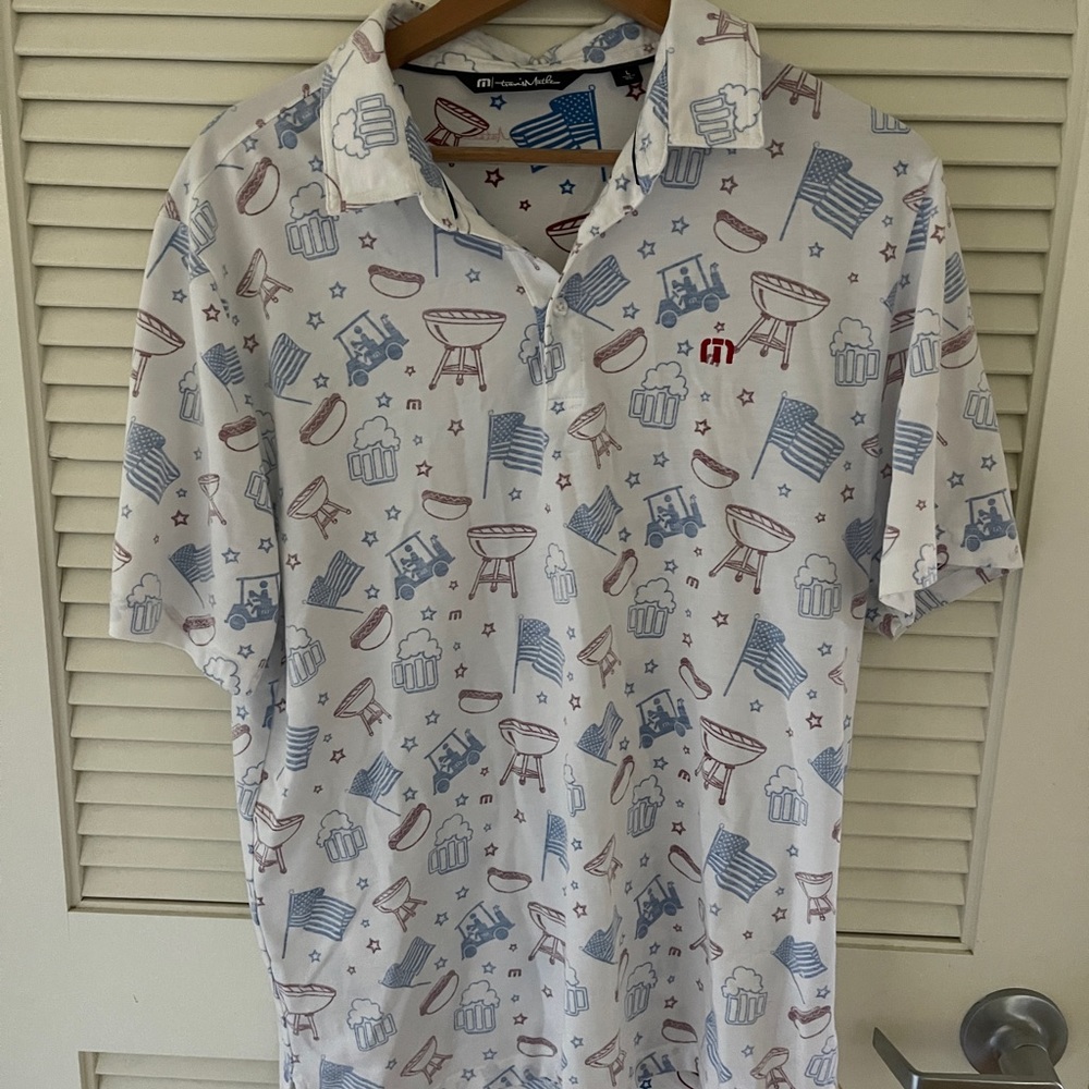 Mens Large Travis Matthew Golf Shirt
